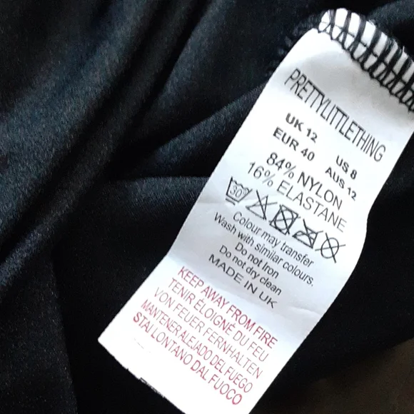 Pretty little things sz US 8 one piece bikini top NWT black - Picture 3 of 3